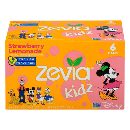 Zevia - Kidz Straw Lmaidsprk Rnk - Caja de 4-6/7.5 Fz