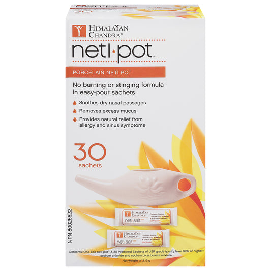 Olla Neti Chandra del Himalaya, de porcelana, con 30 bolsitas, 1 unidad