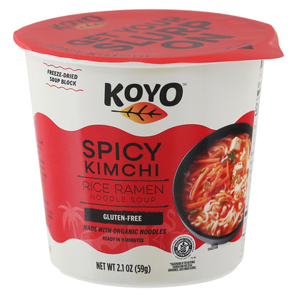 Koyo - Ramen picante con kimchi - Caja de 6 - 2,1 oz