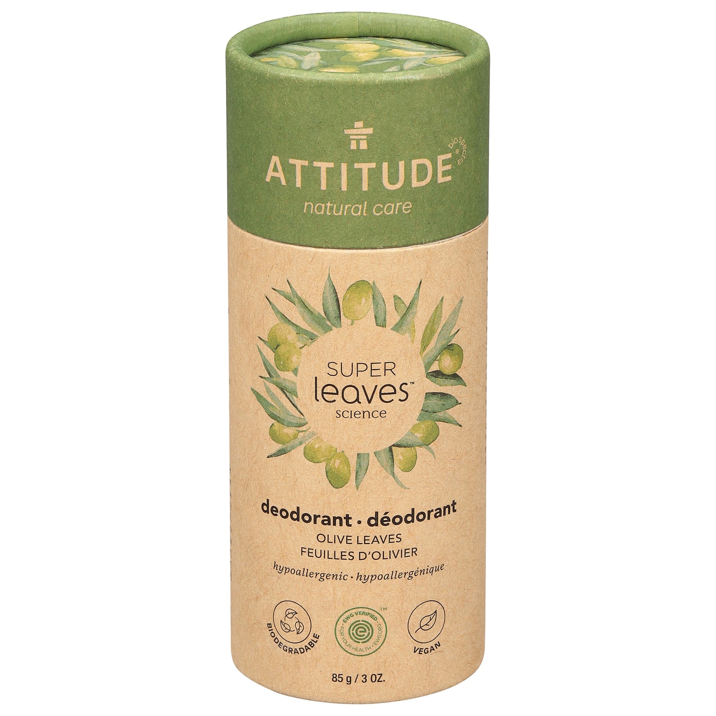 Attitude - Desodorante Spr/lv Olive Leaves - 1 unidad - 3 oz