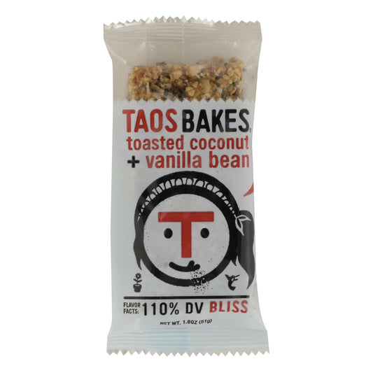 Taos Bakes - Bar Tsted 椰子香草豆 - 12 盒装 - 1.8 盎司