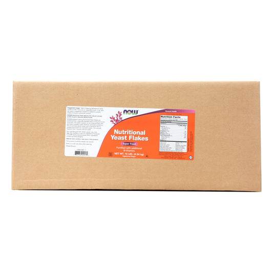 Now Foods - Copos de levadura nutricionales - Caja de 10 - Lb