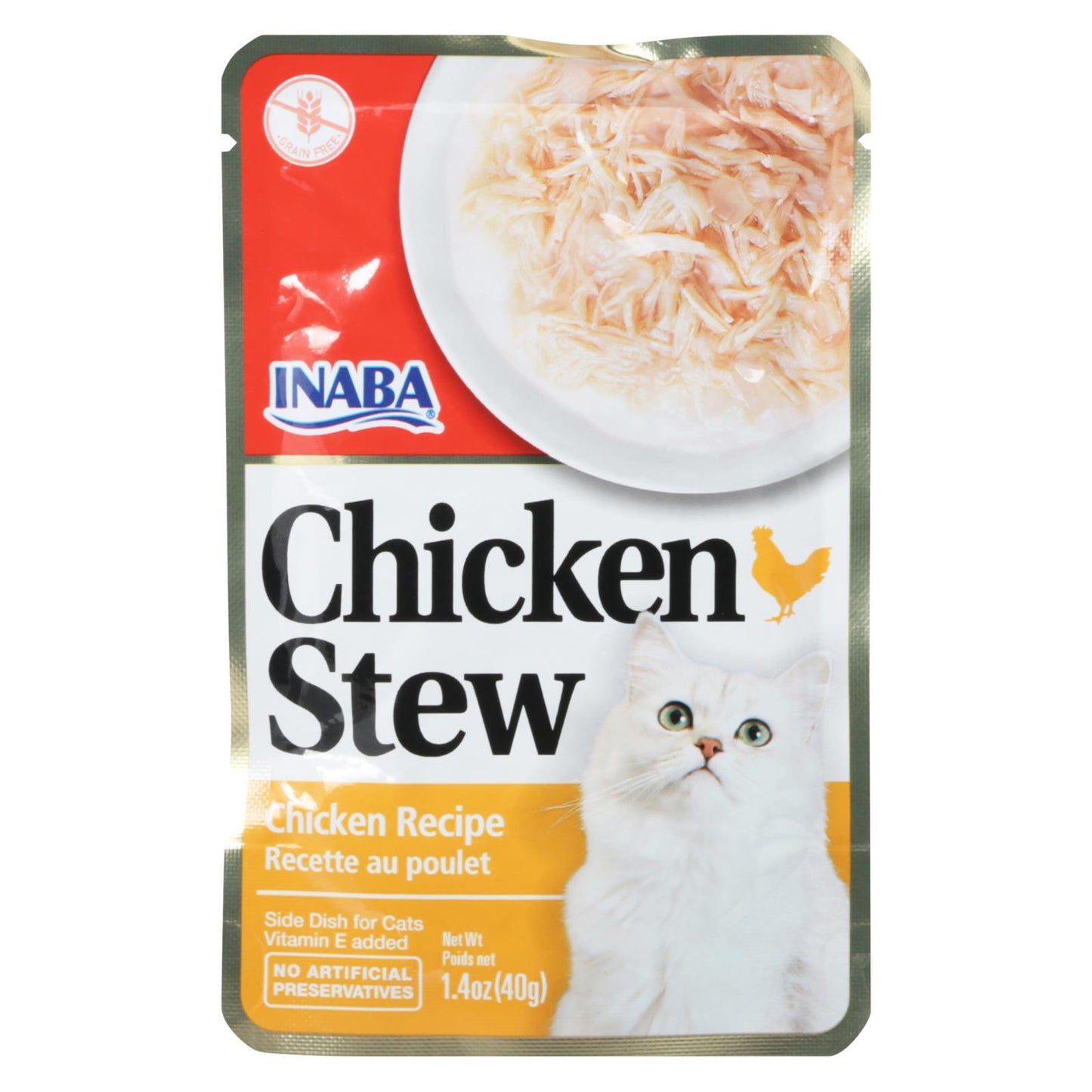 Inaba - Comida para gatos con estofado de pollo - Caja de 8 - 1.4 oz