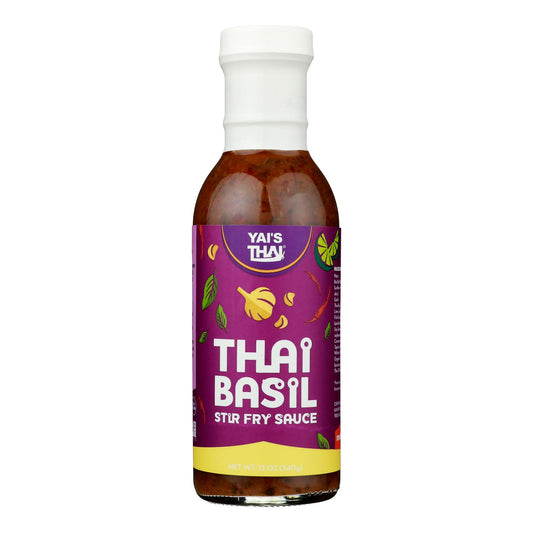 Yai's Thai - Salsa de albahaca tailandesa - Caja de 6-12 Fz