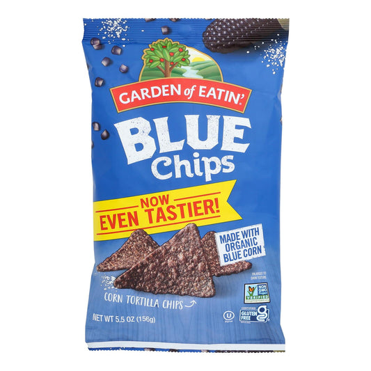 Maíz azul en chips de Garden Of Eatin' - Caja de 12 - 5,5 oz