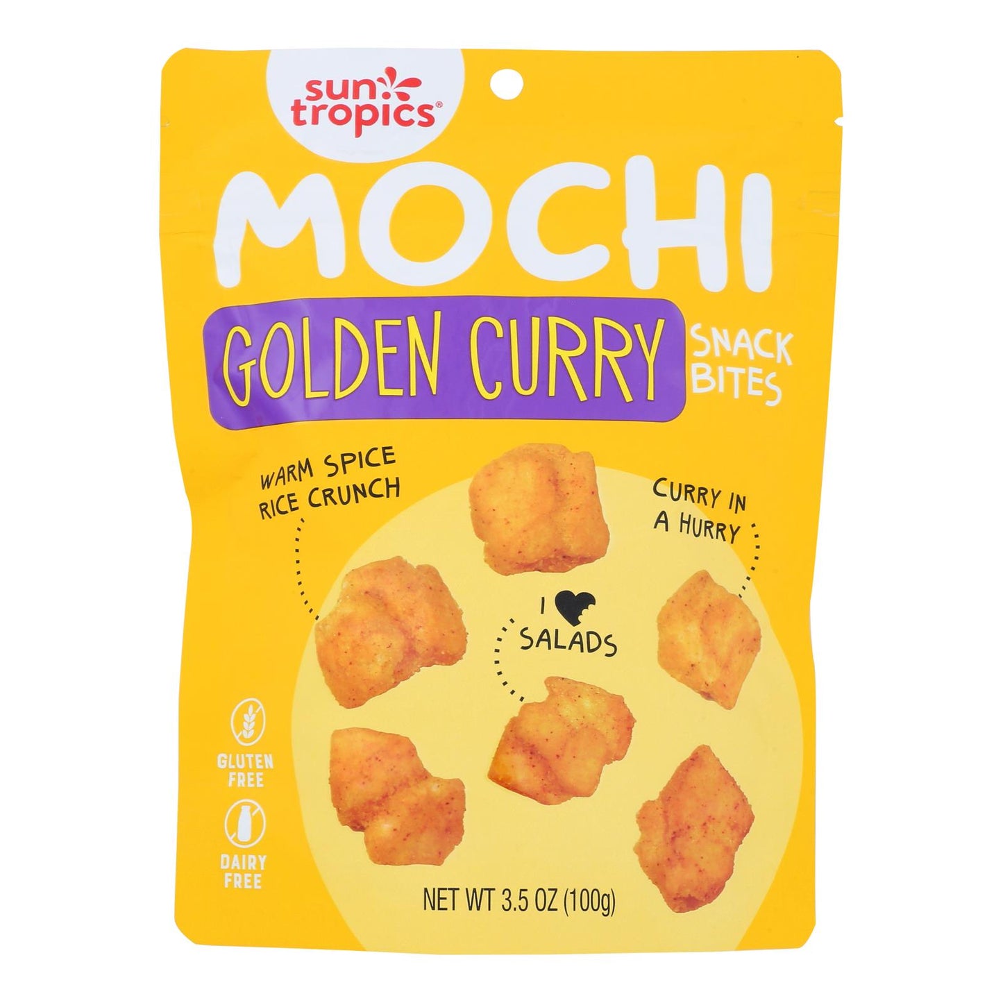 Bocaditos de arroz mochi con curry de Tokio de Sun Tropics®, curry de Tokio, caja de 12, 3,50 oz