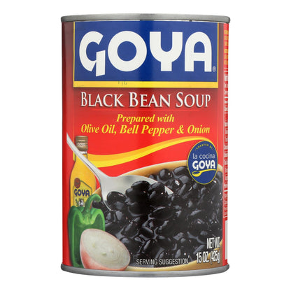 Goya - Sopa de frijoles negros - Caja de 24-15 oz