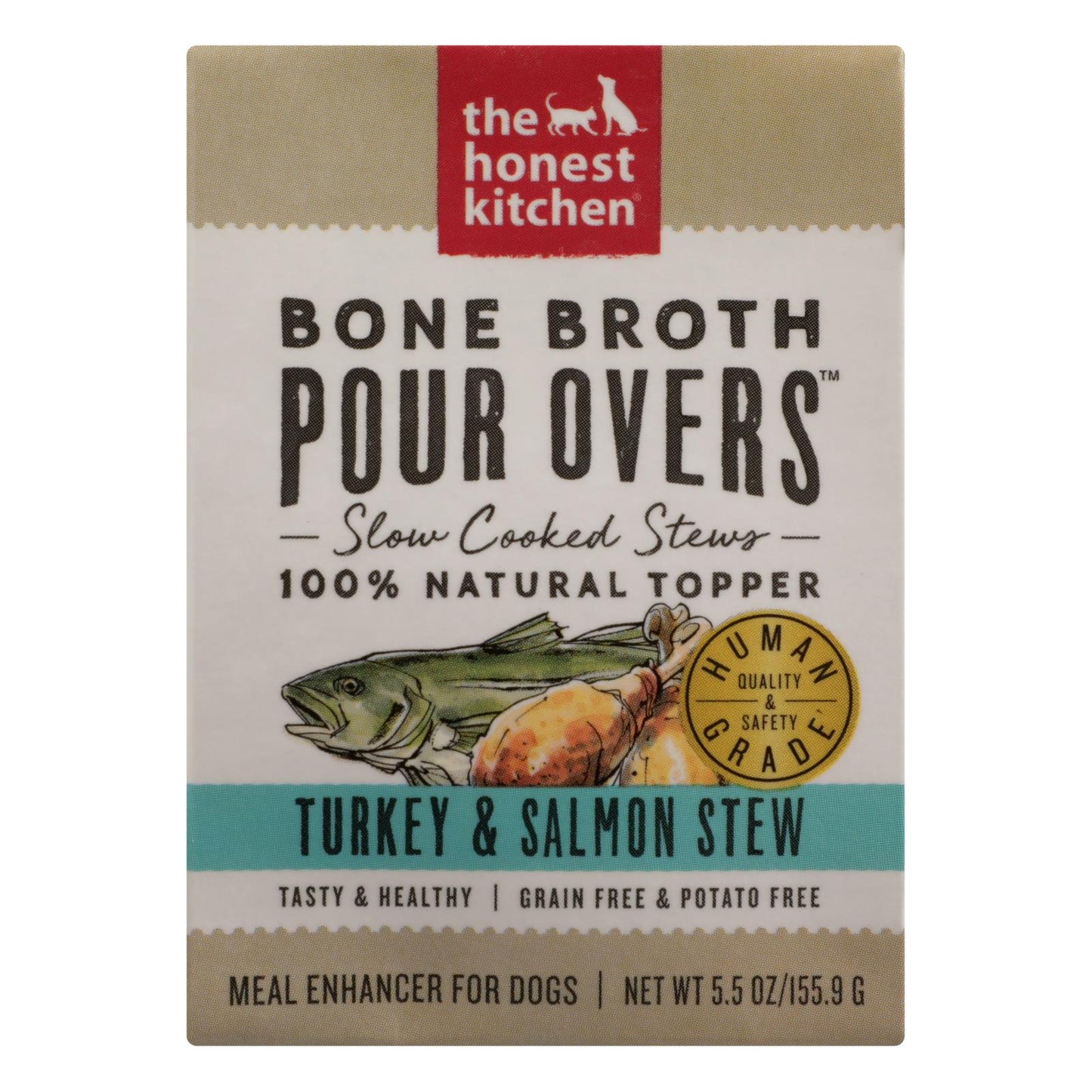 The Honest Kitchen - Perro Fd Por Ovr Trk Slm St - Caja De 12 - 5.5 Oz