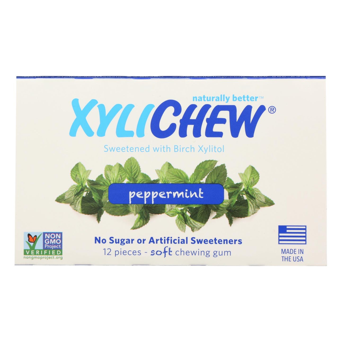 Xylichew 口香糖 - 薄荷 - 柜台展示 - 12 片 - 1 箱