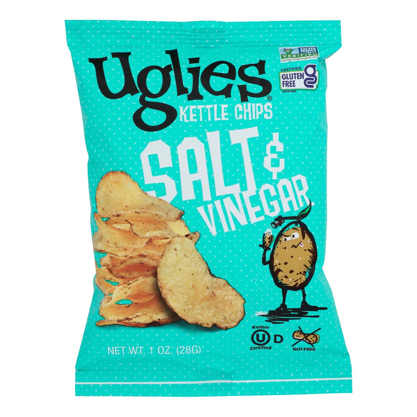 Uglies - Papas fritas con vinagre y sal - Caja de 32 - 1 oz