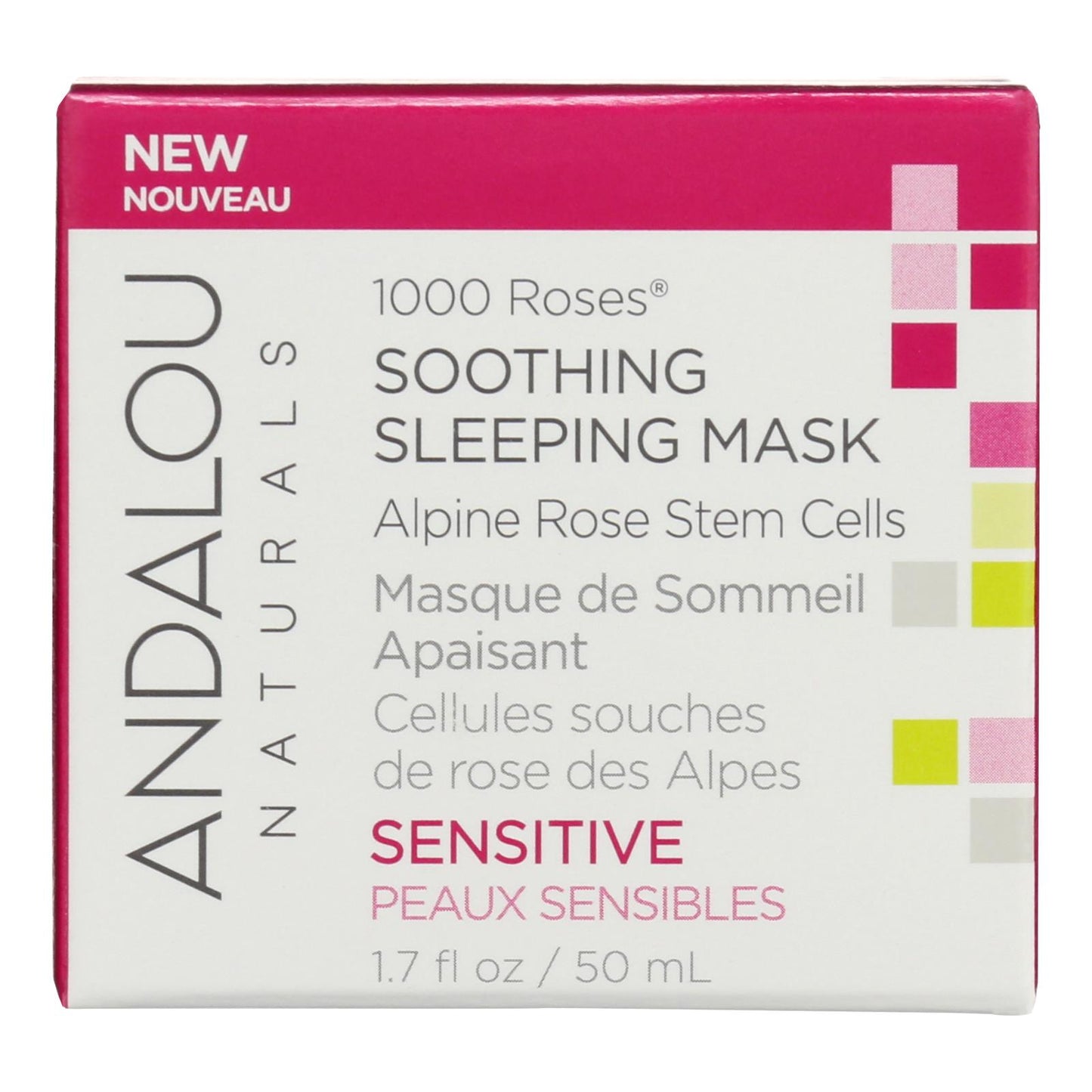 Andalou Naturals - Mascarilla SLP para pieles sensibles - 1 unidad - 1,7 oz