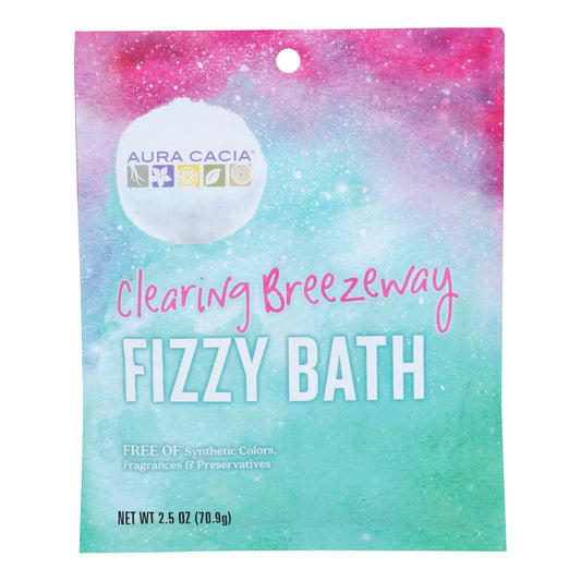 Aura Cacia - Baño efervescente Clear Breezwy - Caja de 6 - 2,5 oz