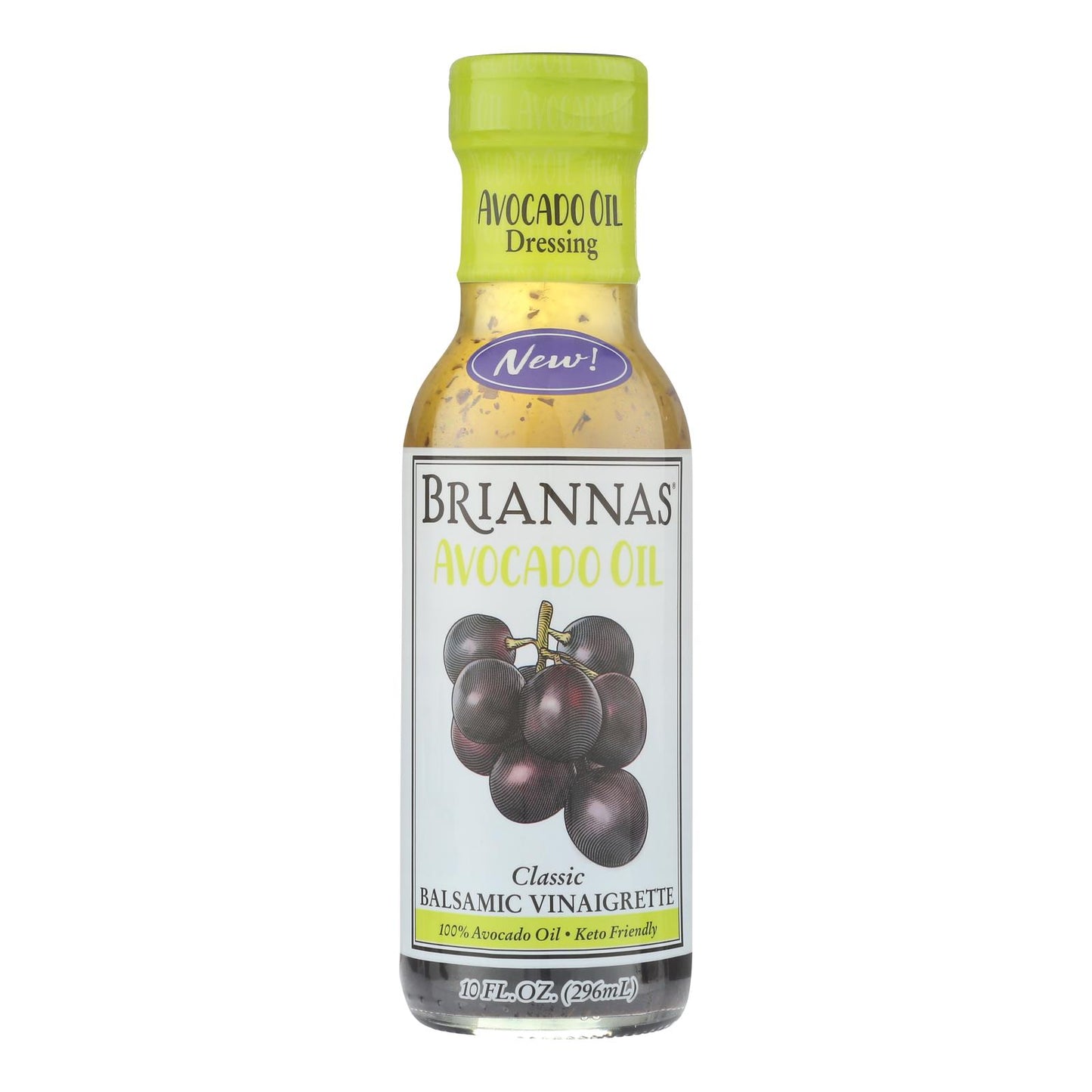 Brianna's - Aderezo clásico Bals Vin - Caja de 6-10 Fz