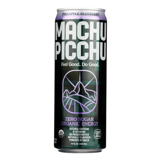 Machu Picchu - Bebida Energética Pineap Blu - Caja De 12 - 12 Fz