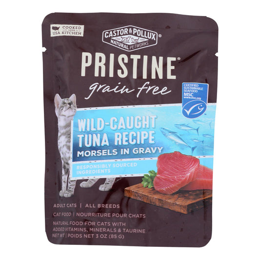 Castor &amp; Pollux - Atún salvaje Cat Fd Grvy Gr F - Caja de 24 - 3 oz