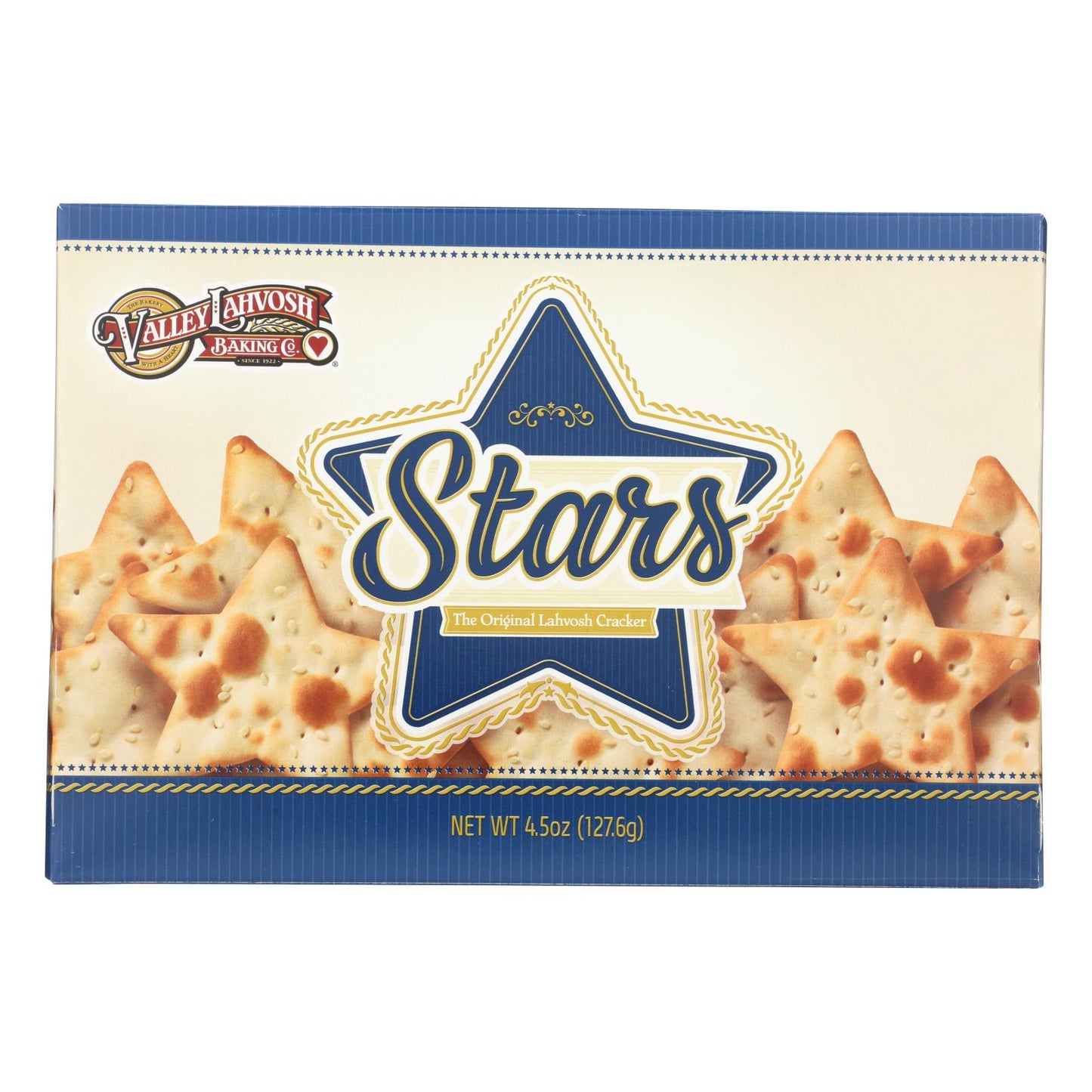 Valley Lahvosh - Crispbread Stars Original - Case Of 12-4.5 Oz