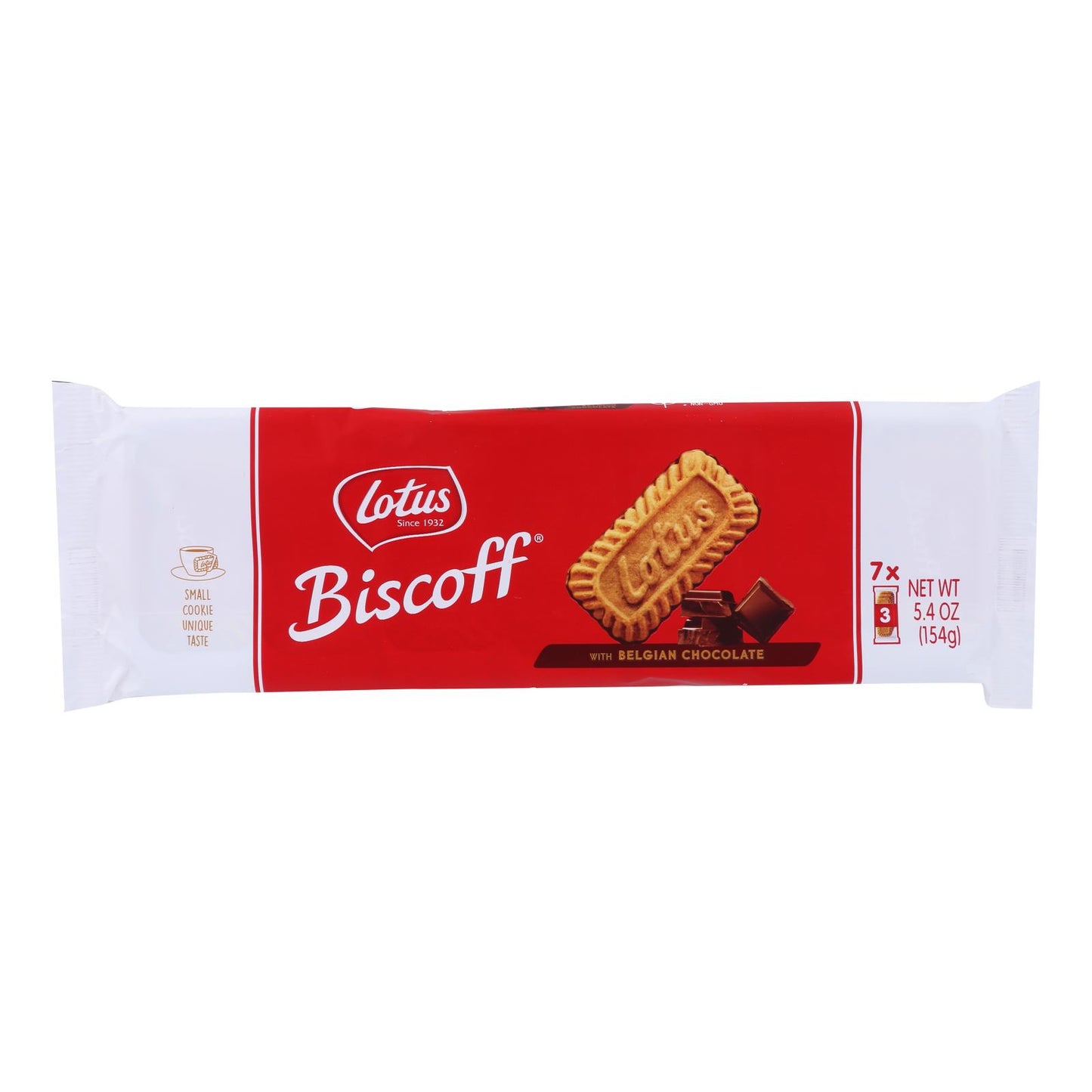 Galletas Biscoff Cookie Caramelizadas Con Chocolate Belga - Caja De 12 - 5.4 Oz