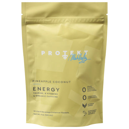 Protkt - Lq Energy Pineap Coconut 10pk - Caja de 6-4 Fz