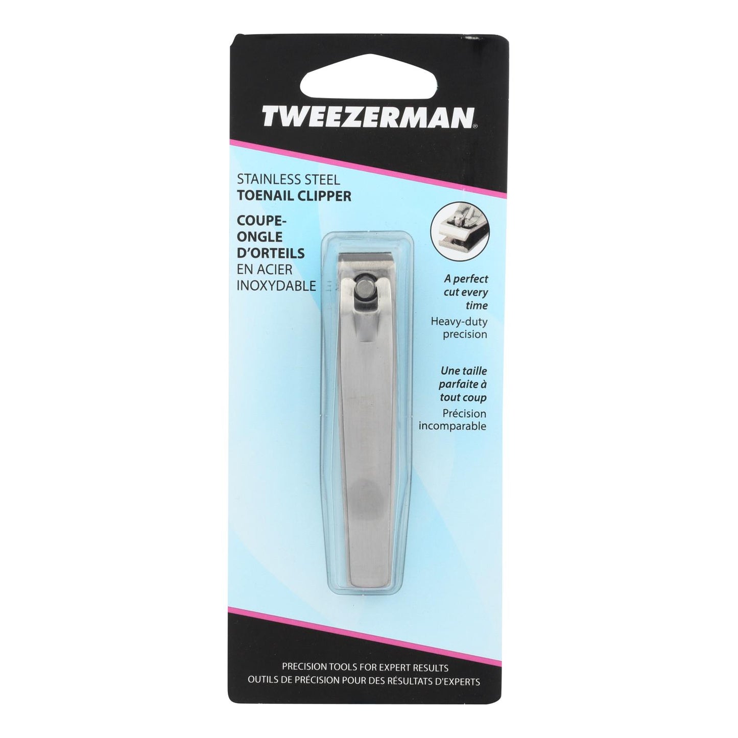 Tweezerman - Cortaúñas para uñas de los pies de acero inoxidable - 1 unidad, 1 unidad