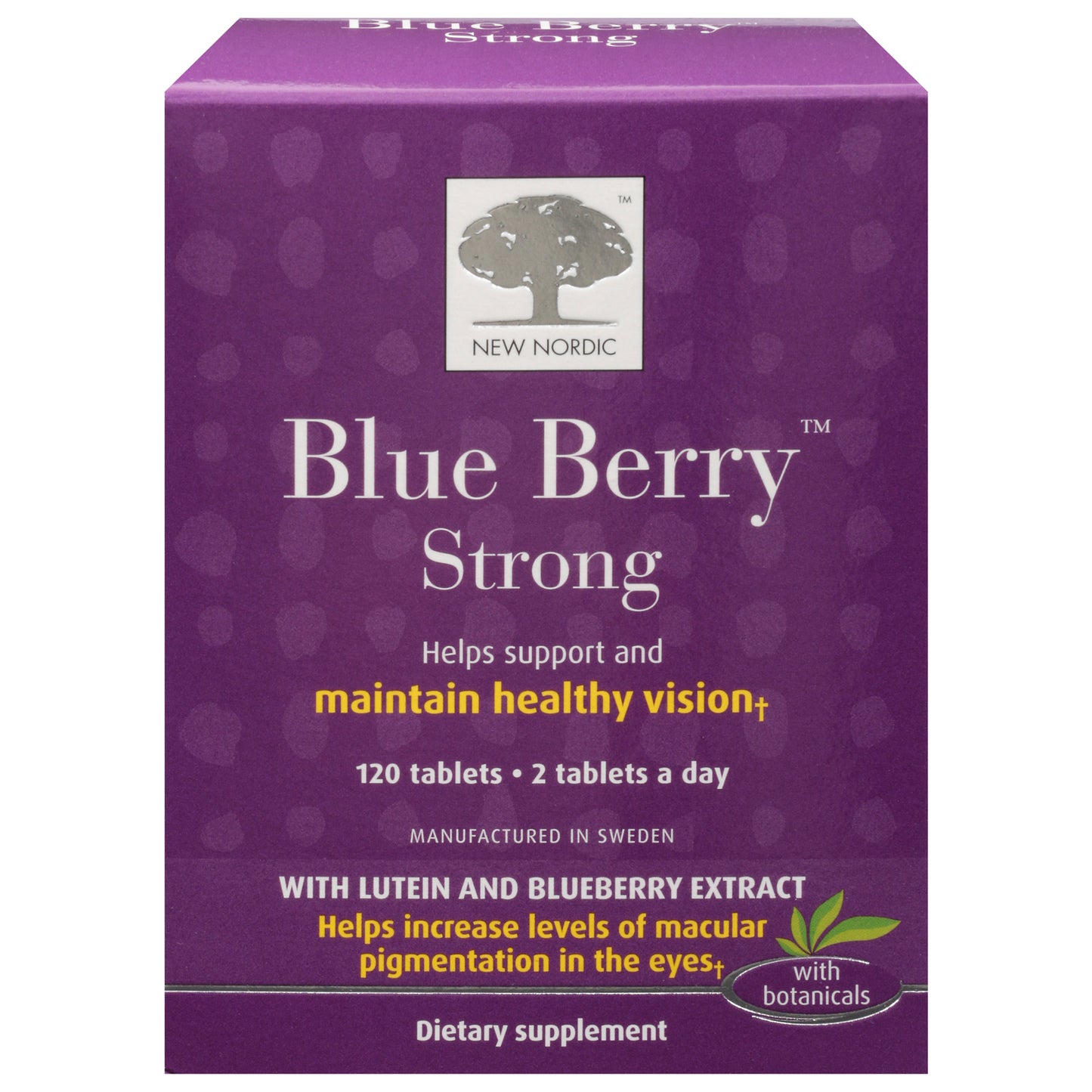 New Nordic - Blue Berry Strong - 1 unidad - 120 tabletas