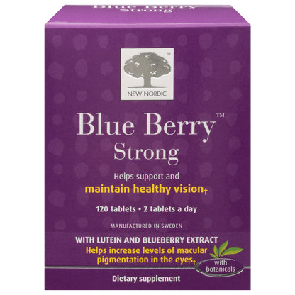 New Nordic - Blue Berry Strong - 1 unidad - 120 tabletas