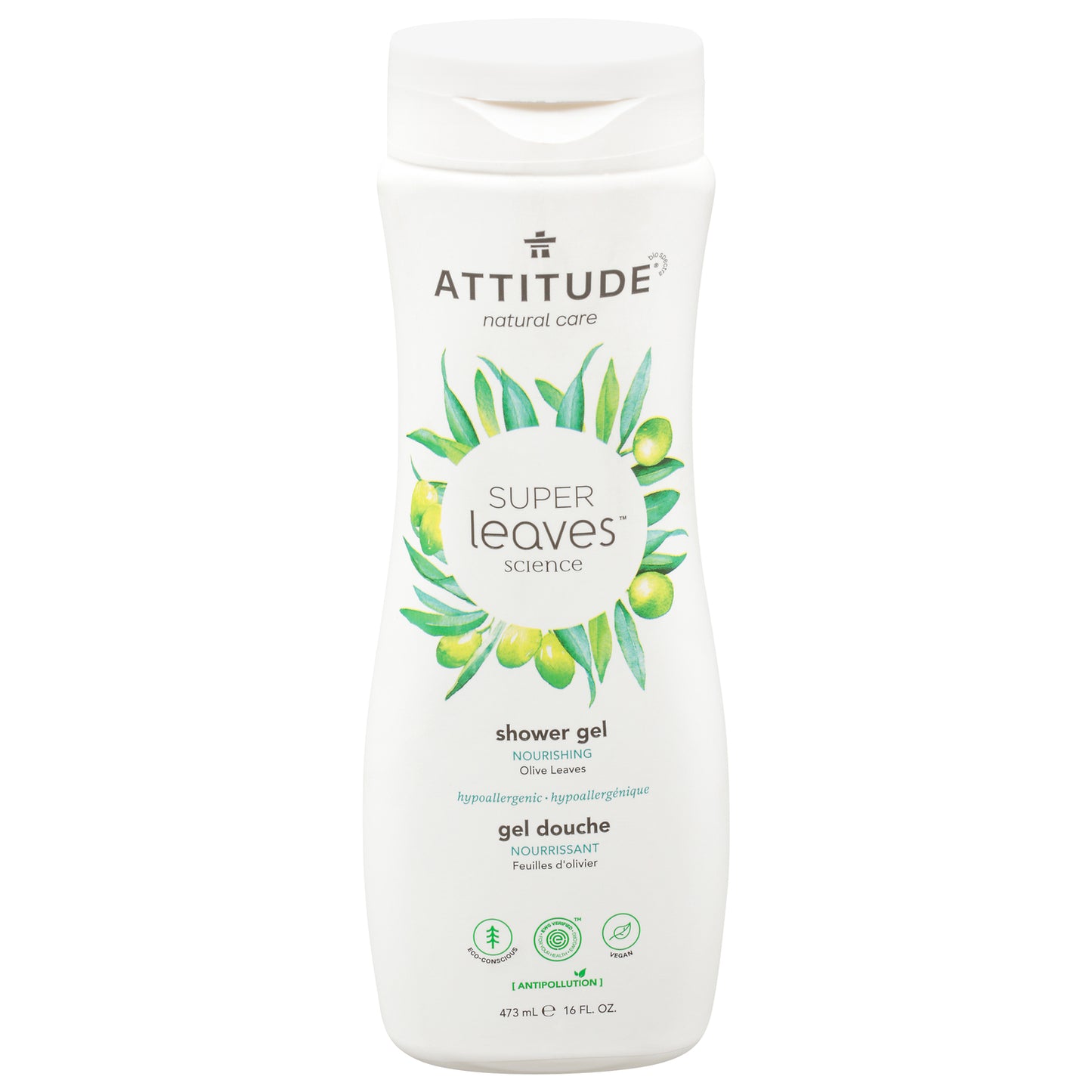 Attitude - Gel de baño nutritivo - 1 unidad - 16 oz