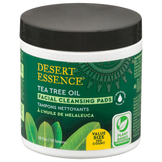 Desert Essence - 面部清洁垫 Ttree 油 - 1 片 - 100 支