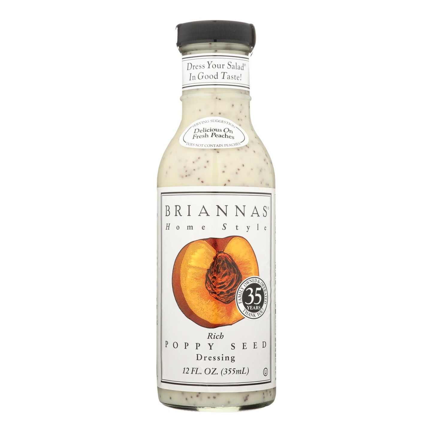 Aderezo para ensaladas de Brianna's - Semillas de amapola - Caja de 6 - 12 fl oz.