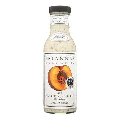 Aderezo para ensaladas de Brianna's - Semillas de amapola - Caja de 6 - 12 fl oz.