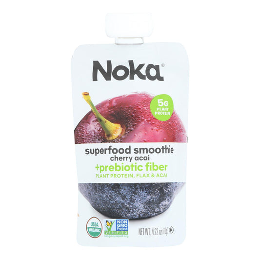 Noka - Batido de cereza y açai - Caja de 6 - 4,22 oz