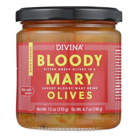 Divina - Aceitunas Bloody Mary - Caja de 6 - 13 oz