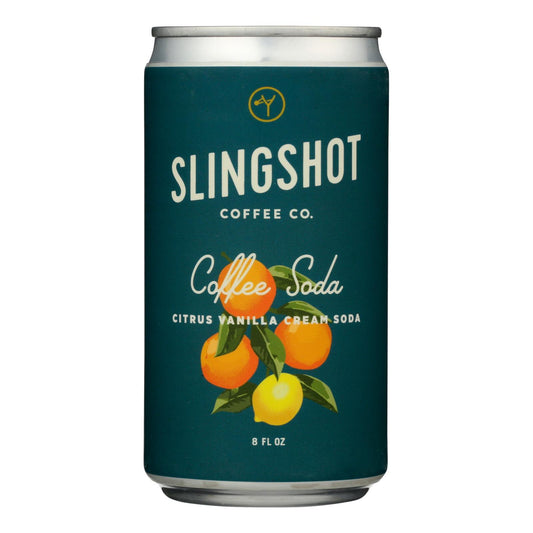 Café Slingshot con crema de vainilla y cítricos, café con soda, crema de vainilla y cítricos, caja de 12, 8 onzas líquidas