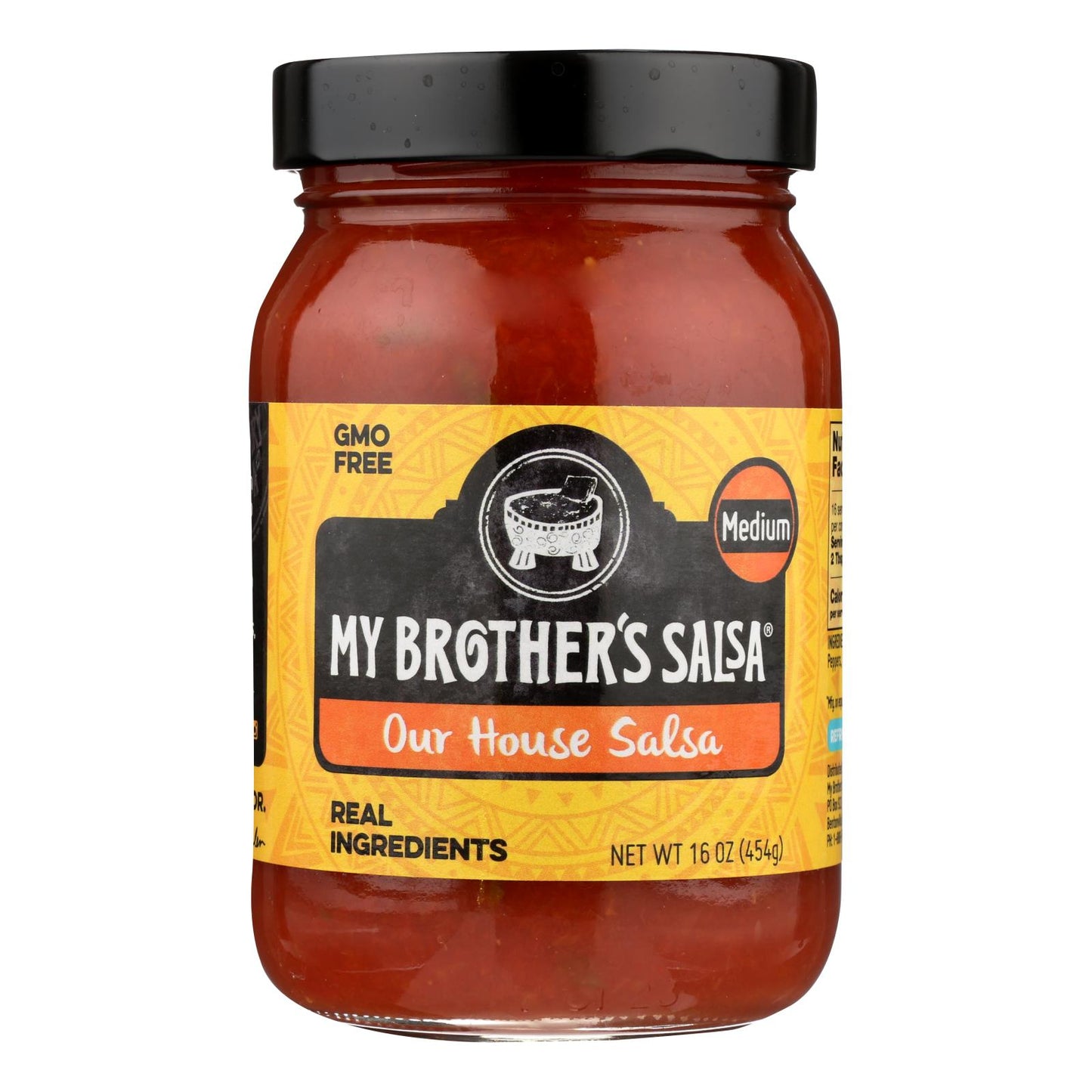 Salsa de mi hermano Salsa - Casera - Mediana - Caja de 6 - 16 oz