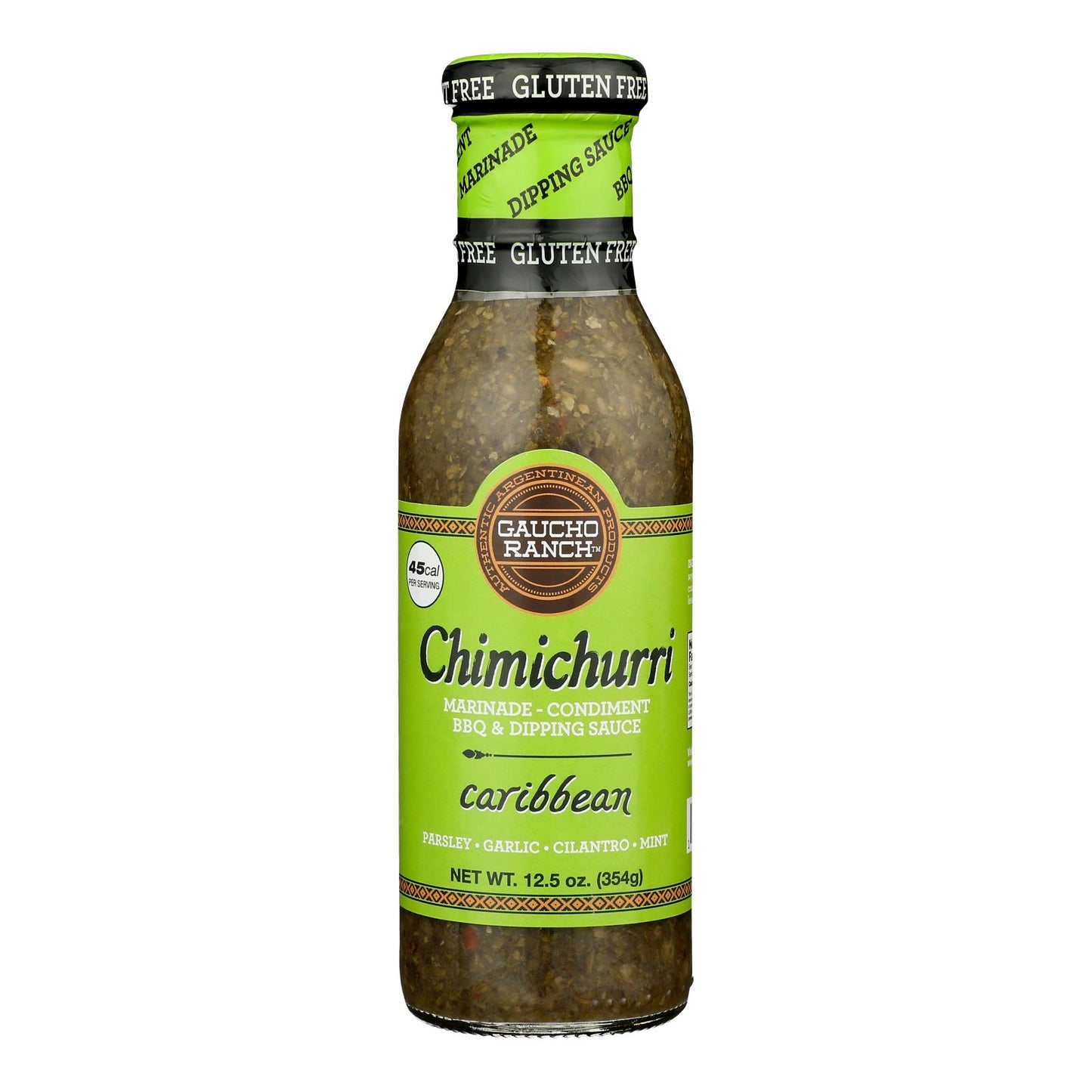 Chimichurri caribeño Gaucho Ranch - Caja de 6 - 12,5 Fz