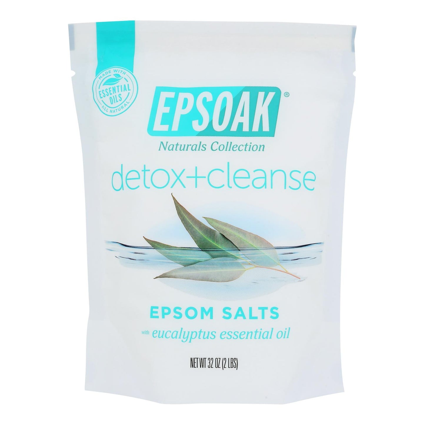 Epsoak - Sal de Epsom para desintoxicación y limpieza EEO - Caja de 6 - 2 libras