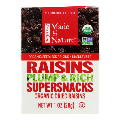 Hecho en la naturaleza - Pasas sin semillas Thmp paquete de 6 - Caja de 12-6/1 oz
