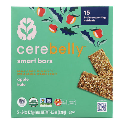 Cerebelly - Smart Bar Appl Kale - 6 盒装 - 4.2 盎司