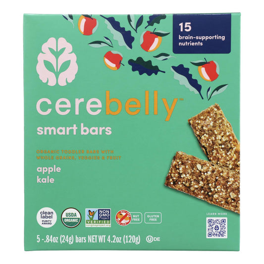 Cerebelly - Smart Bar Appl Kale - 6 盒装 - 4.2 盎司