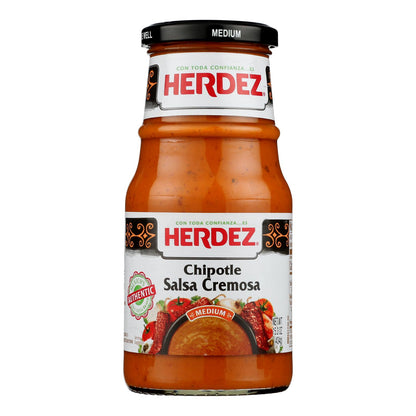 Herdez - Salsa cremosa de chipotle - Caja de 6 - 15.3 oz