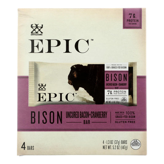 Epic - Bar Bison Uncrd Bcn Crbry - Case Of 8-5.2 Oz