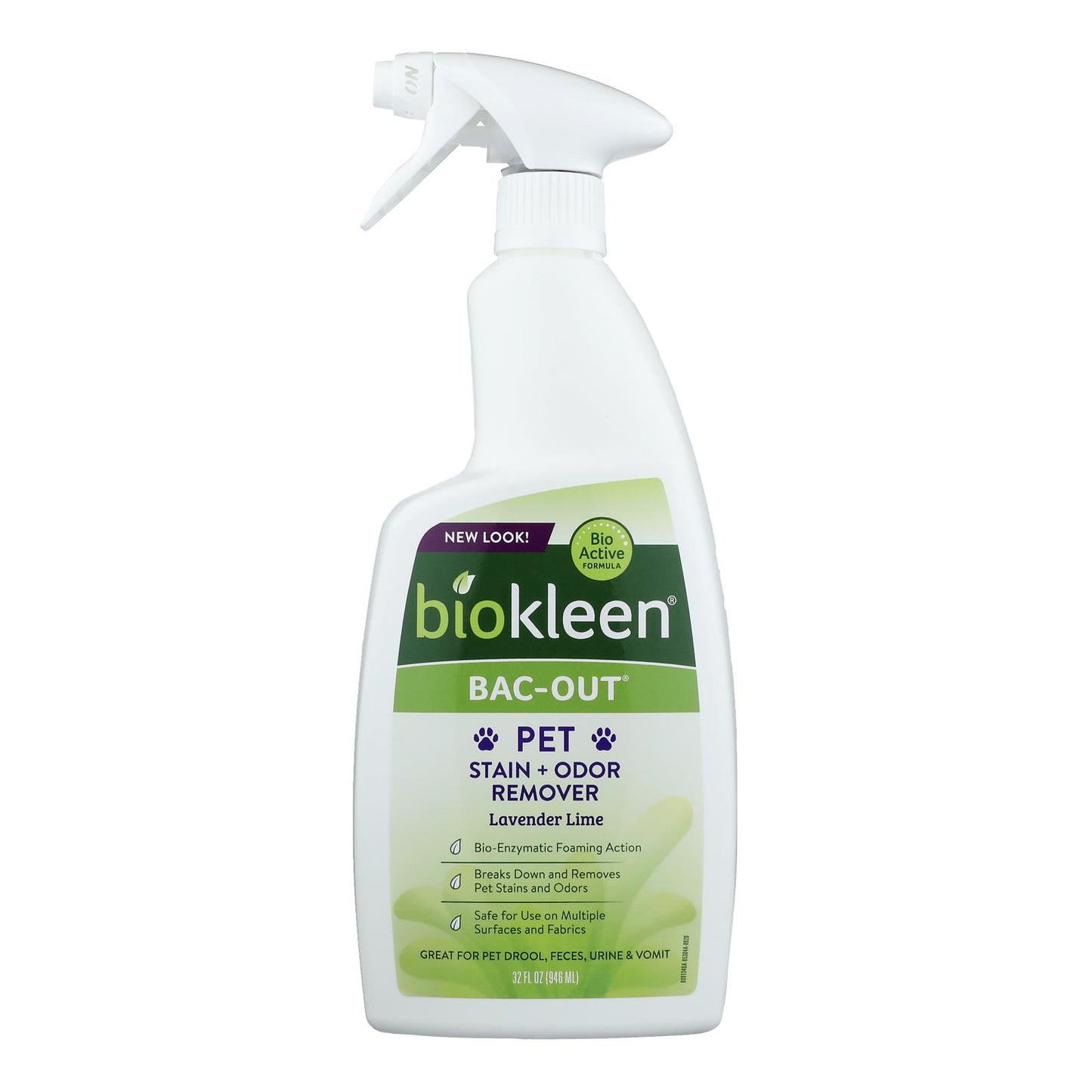 Biokleen - Bac Out Pet Stn&amp;odr Rm Lm - Caja de 4 - 32 Fz