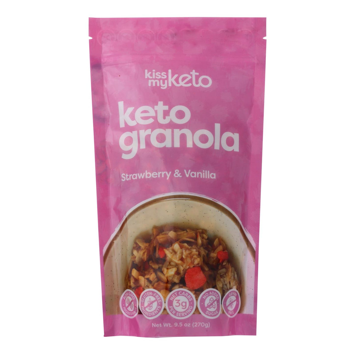 Kiss My Keto - Cetogénica Granola Straw&amp;Vag - Caja de 6 - 9,5 oz