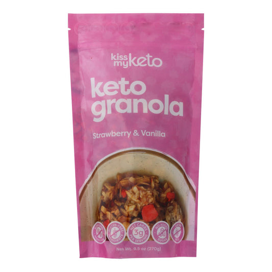 Kiss My Keto - Cetogénica Granola Straw&amp;Vag - Caja de 6 - 9,5 oz