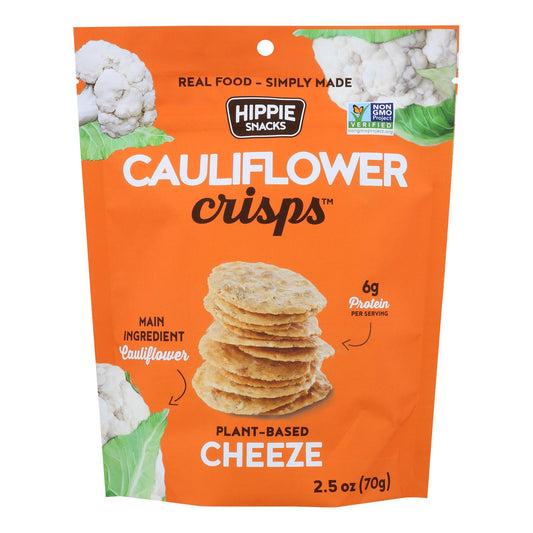 Hippie Snacks - Coliflor con queso crujiente - Caja de 8 - 2,5 oz