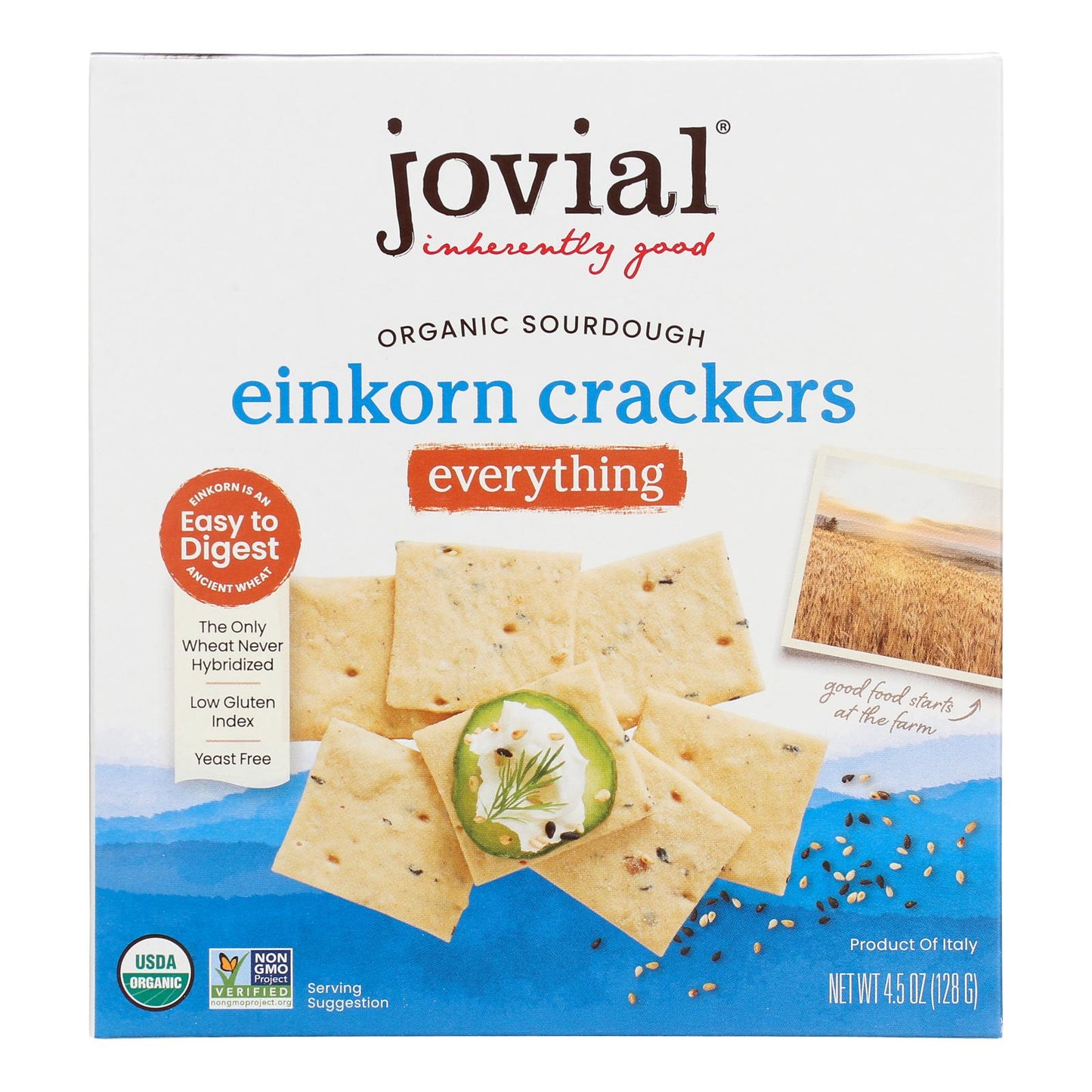 Jovial - Galletas Einkorn de todo tipo - Caja de 10 - 4,5 oz