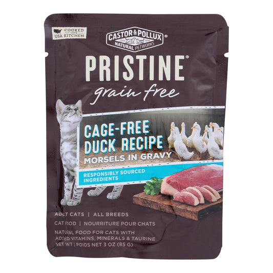 Castor &amp; Pollux - Gato Fd Pato Grvy Verde Libre - Caja De 24 - 3 Oz