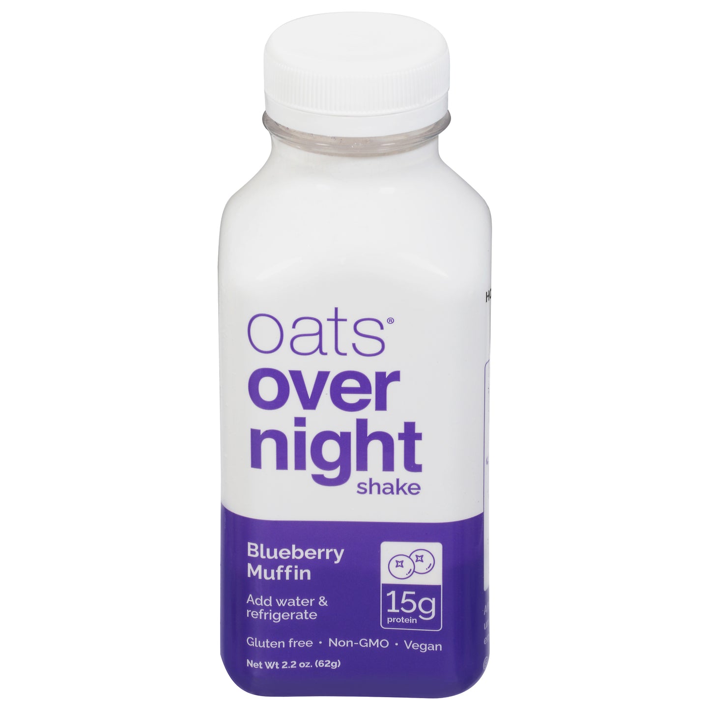 Avena durante la noche - Panecillo de avena Shke Ovrnt - Caja de 5 - 2.2 oz
