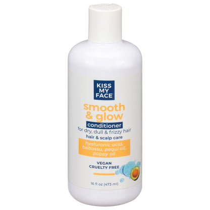 Kiss My Face - Acondicionador Smooth &amp; Glow - 1 unidad - 16 fz