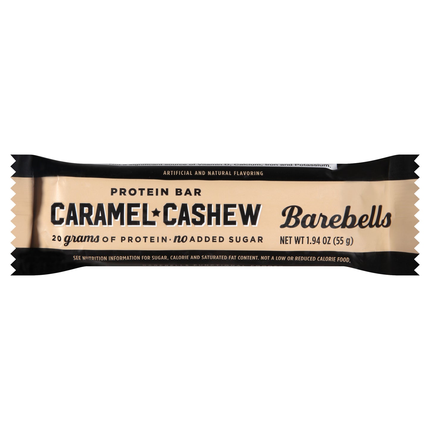 Barebells - Barra de proteína con sabor a caramelo y anacardos - Caja de 12 - 1,94 oz