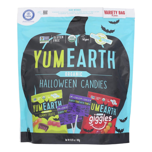 Yumearth - Caramelos de Halloween 50 unidades - Caja de 6 - 16,55 oz